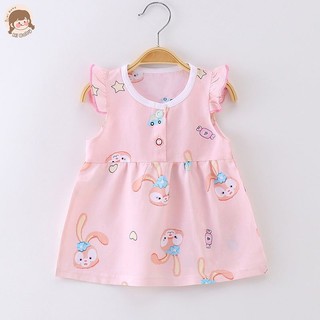Hi bé gái váy bé gái mỏng cotton lụa váy bé gái đầm công chúa đầm bé gái đầm trẻ em