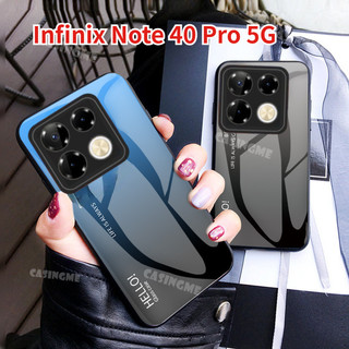 Infinix Note 40 Pro 5G 2024 Ốp Điện Thoại Kính Cường Lực Gradient Cho Infinix Note40Pro Note 40Pro Note40 40 Pro + 5G 4G 2024 Vỏ Điện Thoại Ốp Lưng Chống Sốc