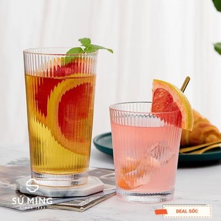 Cốc Thuỷ Tinh [ Vân Sọc], Độc Đáo, Ly Thuỷ Tinh Cá Tính, Đẳng Cấp