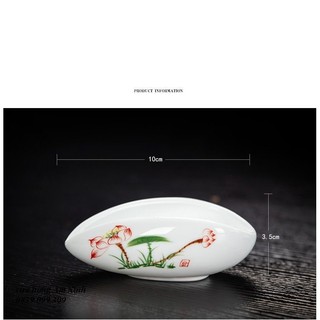 Cung nhãn trà bằng sứ (Dụng cụ trà đạo)