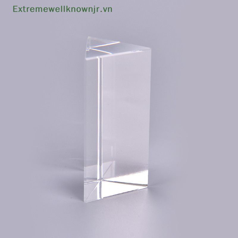 Ervn 30 * 30 * 60mm Lăng kính hình tam giác BK7 Lăng kính quang học Vật lý thủy tinh Giảng dạy khúc xạ HOT | BigBuy360 - bigbuy360.vn