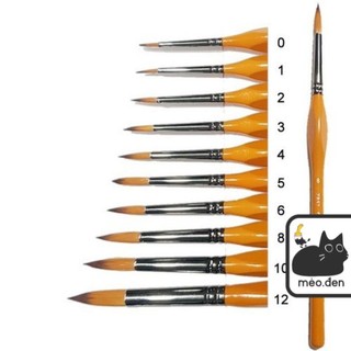 Cọ tỉa đi nét HAND cọ vẽ thân vàng (ZBS2) - Họa Cụ Hakuart