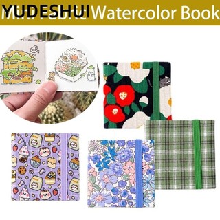 YUDESHUI màu nước Mini YudhUI, Sách phác thảo du lịch di động bằng vải, Đồ dùng nghệ thuật Bột gỗ hạt mịn 300g Tranh sách