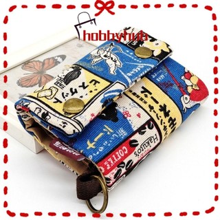 Ví đựng thẻ tiền xu vải canvas họa tiết hoạt hình dễ thương phong cách Nhật Bản thời trang mùa xuân cho nữ