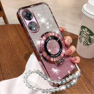 Ốp lưng OPPO A18 A38 A60 A58 A78 A79 A98 A17 A17K A77S A57 A77 A96 A76 A16 A16K A15 A15S A95 A74 A94 A93 A54 A92 A52 A9 A5 2020 4G 5G Lấp Lánh Mềm Chống Sốc