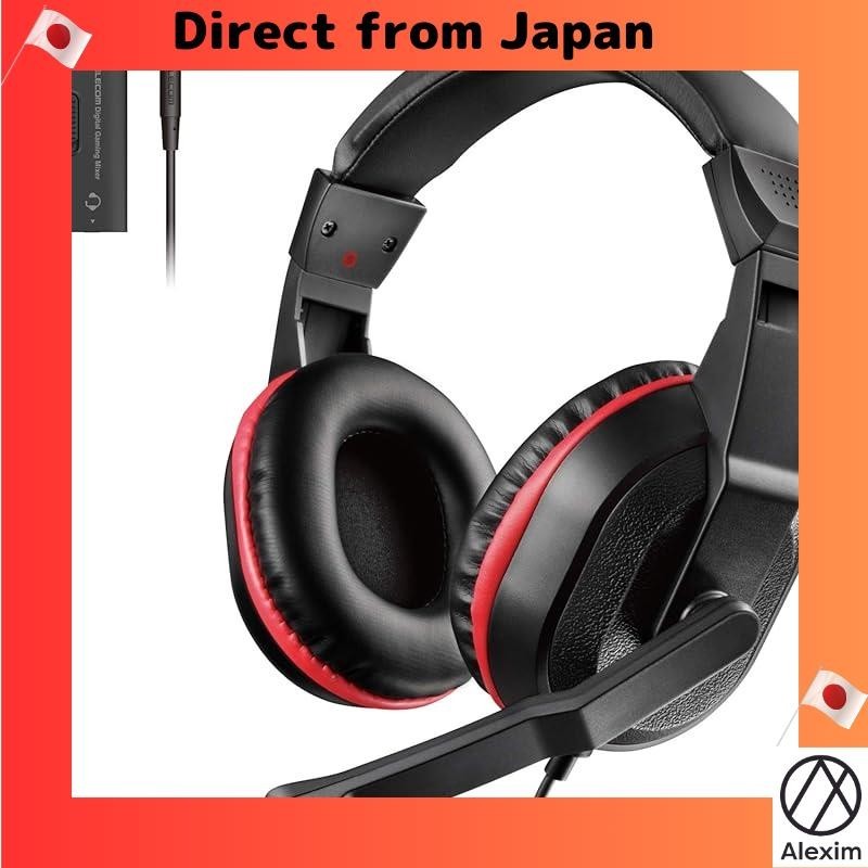 [Direct from Japan]Elecom Gaming Headset Overhead PS5 PS4 Switch SwitchLite 1m Voice Chat Support wi