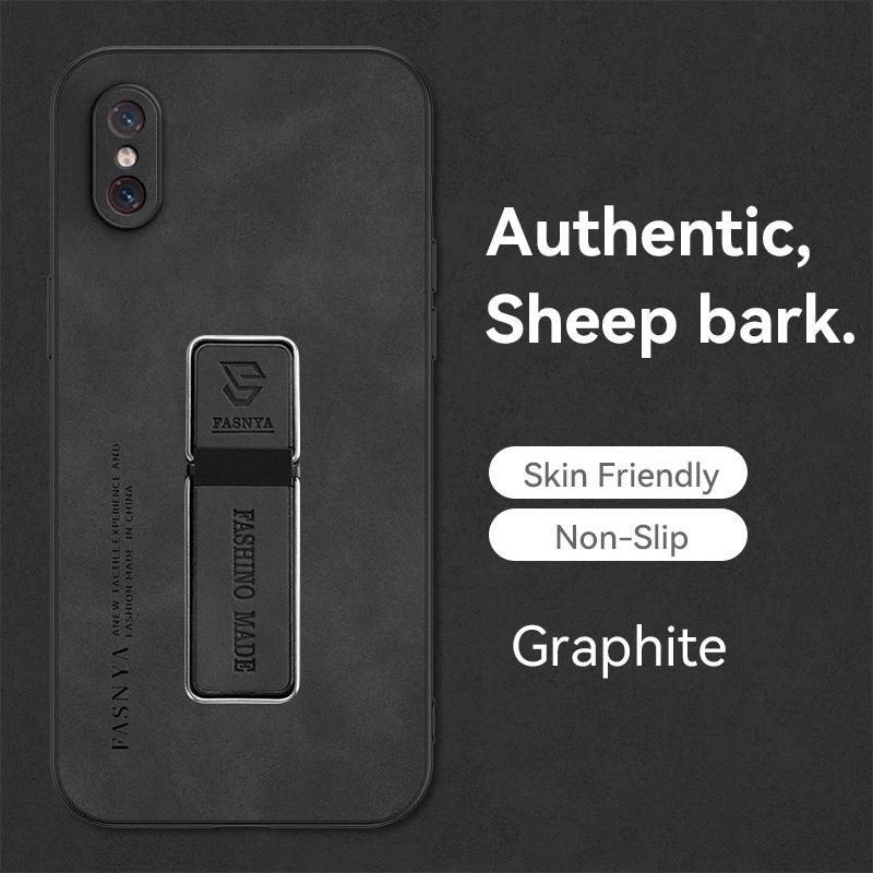 Dành Cho Xiaomi Mi 8 Pro Ốp Lưng Cứng Chống Sốc Da PU Bảo Vệ Mặt Sau Cho Xiaomi Mi 8Pro Vỏ Điện Thoại Giá Đỡ