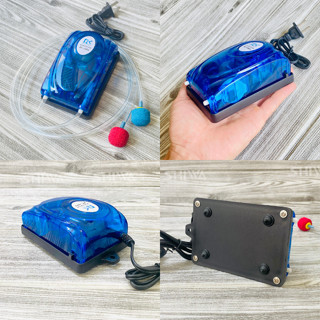 Máy Sủi Oxy Bể Cá 2 Vòi-348A / 1 Vòi-248A  sl 2800- Sục Khí Oxy Mini Cho Hồ Cá dưới 60cm