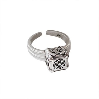 Nhẫn unisex Chrome Heart square bạc fullbox.