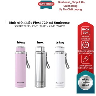 Bình giữ nhiệt flexi 720 ml sunhouse ks-tu720fp ,ks-tu720fi ,ks-tu720fw