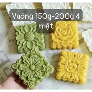 Khuôn Trung Thu Nhấn Lò Xo 4 Mặt 150g_200g