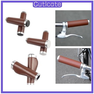 2 Chiếc Xe Đạp Tay Cầm Xe Đạp Tay Cầm Xe Đạp Tay Cầm Đi Xe Đạp Da PU Nhẹ Thay Thế Tay Cầm PU Tay Cầm
