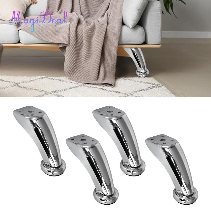Magideal 4 Chân Đồ Nội Thất Kim Loại, Chân Sofa, Lắp Đặt Dễ Dàng, Chân Ghế Thay Thế Chắc Chắn, Chân Tủ Quần Áo Cho Kệ, Giường, Ghế Sofa