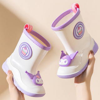  AYUER Cartoon Sanrio Kouromi   Hello Kitty Mẫu Giáo Bé Gái Giày Đi Mưa Silicon Chống Trơn Trượt 