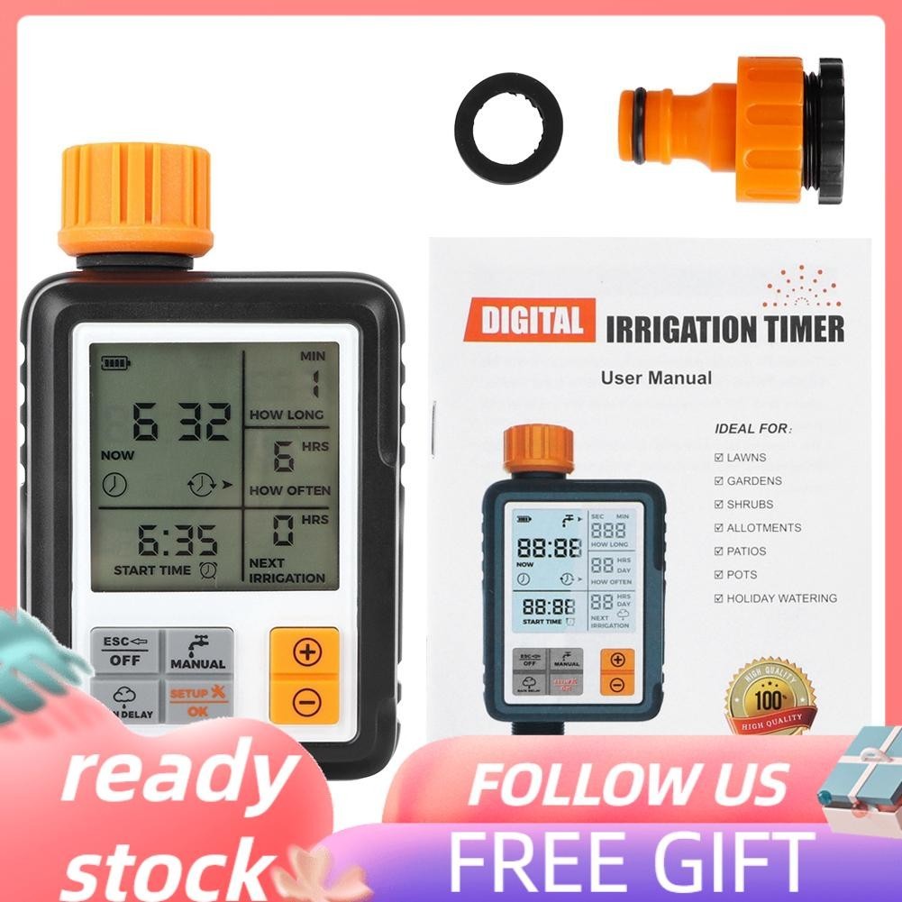 Hanhan1 01 Watering Timer Irrigation System Water Tap Lawn With