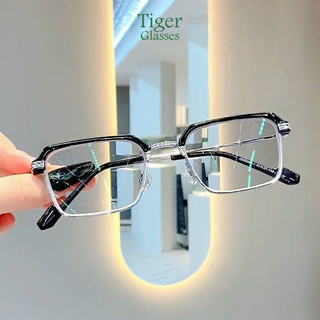 Kính cận thị thời trang -0.5 -1.0 -1.5 -2.0 -2.5 -3.0 -3.5 -4.0 -4.5 -5.0 -5.5 -6.0 độ dành cho nam và nữ với tròng kính có thể tháo rời kính chống ánh sáng xanh 050