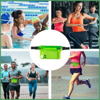 Chống thấm nước fanny pack điện thoại fanny pack túi thắt lưng di động dung tích cao 3 lớp túi chống thấm nước cho bơi caudeyvn