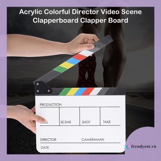 Acrylic Giám đốc Video Scene Clapperboard Clapper Board Cut Prop