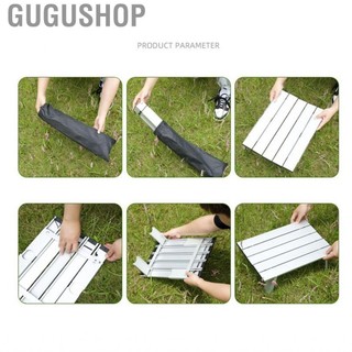 Gugushop Portable Camping Folding Table  Space Saving Small Stable Thickened Outdoor for Beach