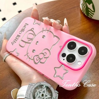 Tương Thích Cho iPhone 15 14 13 12 11 Pro Max Plus X XR Xs Max Phim Hoạt Hình Đẹp Kitty Đơn Giản Sang Trọng Màu Kẹo Cao Cấp Matte Vỏ Điện Thoại Mềm