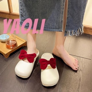 Xăng đan YAOLI Nhựa Mới Nơ Đáy Dày Đi Biển Chống Trơn Trượt Khử Mùi Thời Trang Trong Nhà Dép