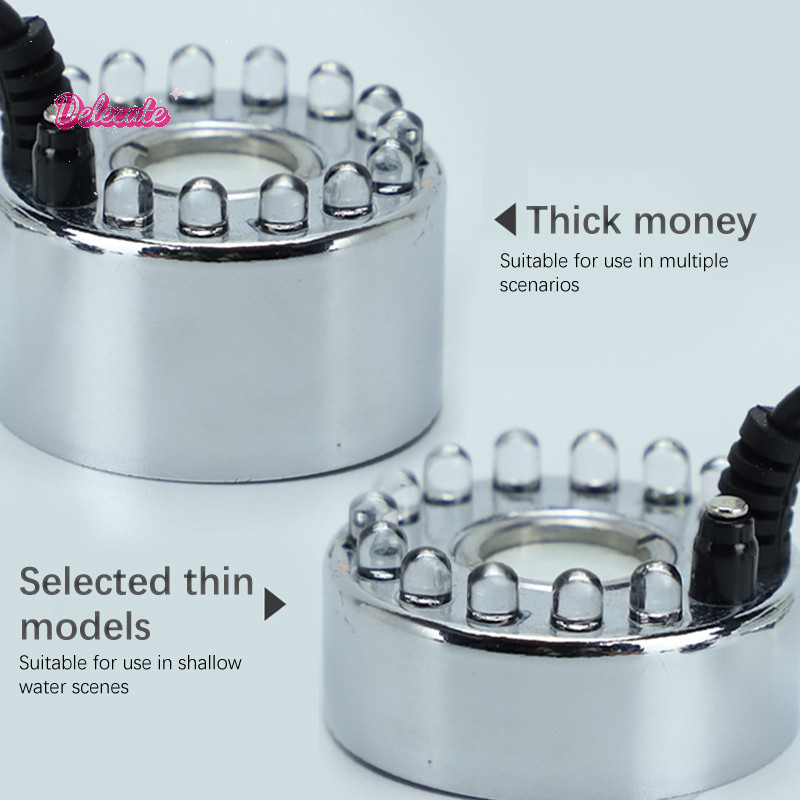 Delecate > Halloween LED Đài Phun Nước Ao Fogger Mini Mist Maker Fogger Ao Vườn Máy Phun Sương Cho H