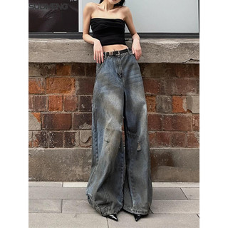 SUOMENG quần ống rộng quần nữ jean Xu hướng Popular Comfortable Trendy WLK2460K05 26Z240624