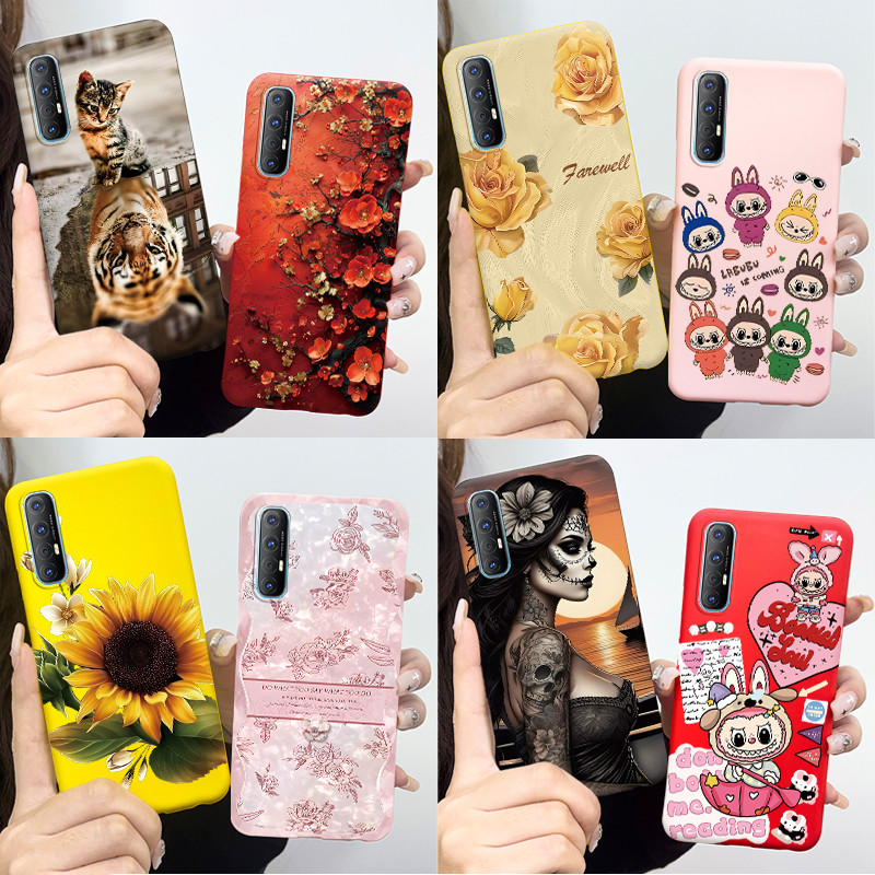 Dành Cho OPPO Reno 3 Pro / Reno3 3Pro Reno3Pro Ốp Điện Thoại Hoa Đẹp In Màu Kẹo Silicon Mềm Vỏ TPU
