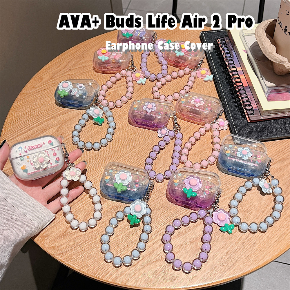 Hàng có sẵnDành cho AVA + Buds Life Air 2 Pro Vỏ tai nghe Vỏ silicon mềm phong cách tươi mới