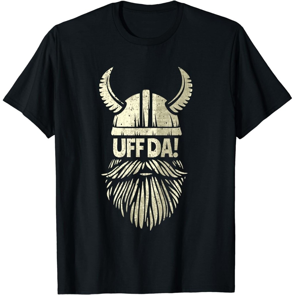 Uff Da Na Uy Trích Dẫn Scandinavia Viking Mũ Bảo Hiểm Râu Áo nam