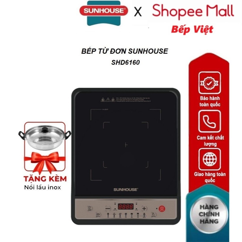 Bếp từ đơn Sunhouse SHD6160