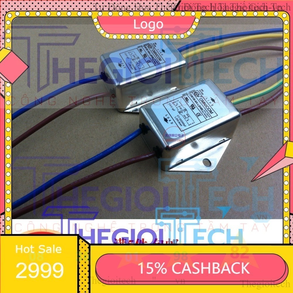 Bộ lọc EMI CW1B-10A-L3A/6A/10A Bộ lọc nhiễu điện 115/250VAC 10A có dây TGT