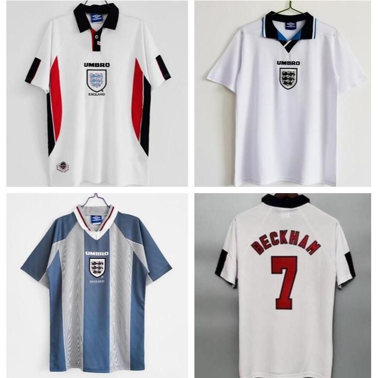 Áo bóng đá cổ điển số 7 Beckham - England Retro Jersey
