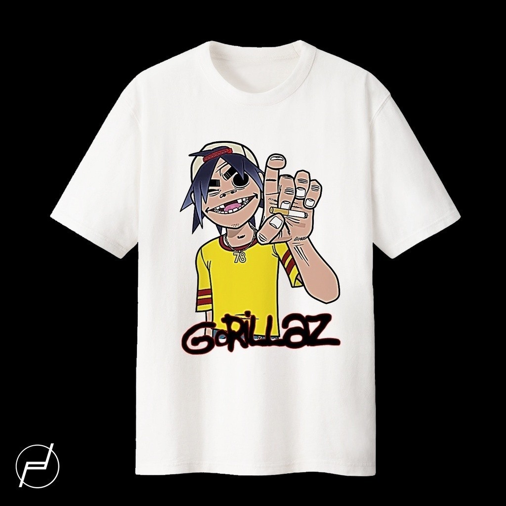 Áo THUN GORILLAZ BAND 100% COTTON UNISEX IN ĐỒ HỌC