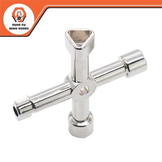 Chìa khóa đa chức năng hình chữ thập cho tủ điện_ chìa khóa tủ điện 4 trong 1