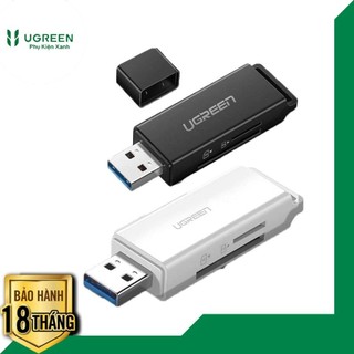 Đầu đọc thẻ nhớ sd/tf cổng usb 3.0 ugreen 40752 - 40753 chính hãng cao cấp
