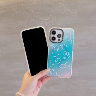 Casetify Pretty Gradient Flower Hard Plastic PC Case cho iPhone 11 15 12 13 14 Plus Pro Max Vỏ
