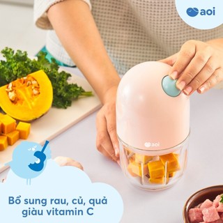 Máy xay Aoi Smart Cầm Tay Tiện Lợi Thiết Kế 6 Lưỡi Dao Sắc Bén, Chất Liệu Thuỷ Tinh Borosilicat
