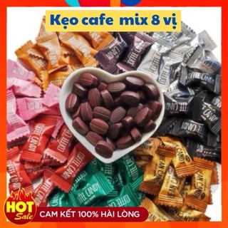   Mix 8 vị  Gói 500g Kẹo cà phê không đường giảm cân Coffee Candy Pamiriter chuẩn nội địa 