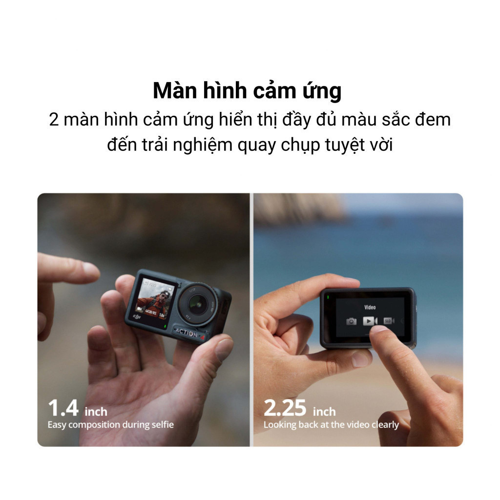 Camera hành động DJI Osmo Action 4 máy quay hành trình 4K 120fps, góc siêu rộng | BigBuy360 - bigbuy360.vn