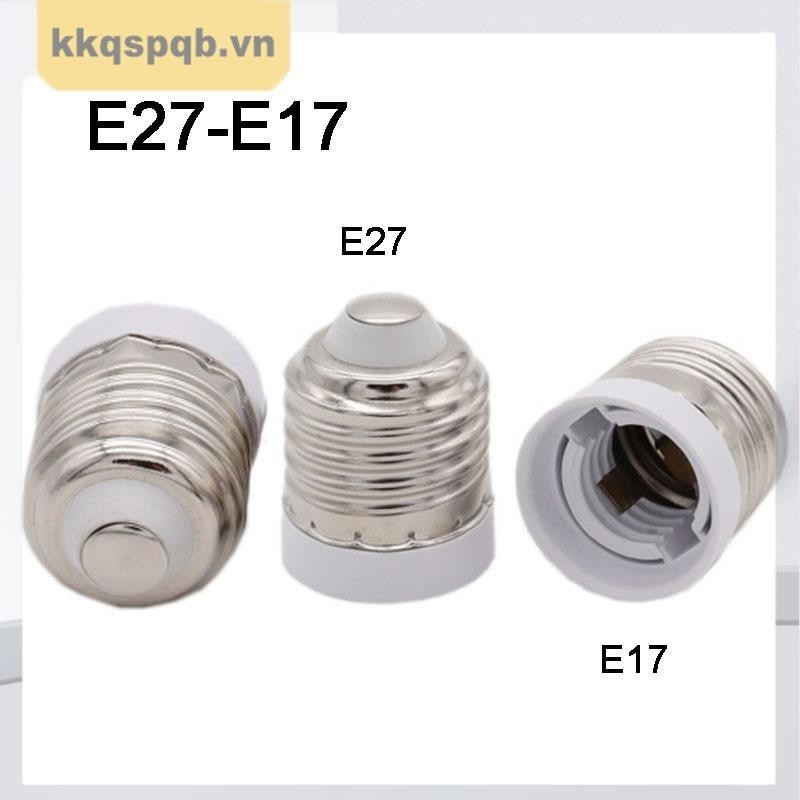 E27 Sang E17 Vít Ổ Cắm Đế LED Halogen CFL Bóng Đèn Bộ Chuyển Đổi Đèn Giá Đỡ Cho E27 Nam Sang E17 Nữ 
