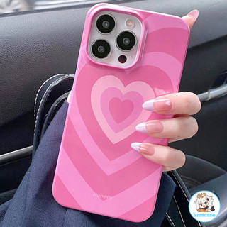 Ốp Điện Thoại Trái Tim Tình Yêu Màu Hồng Ngọt Ngào Cho IPhone 17 16 15 14 13 12 11 Pro Max 7Plus 8Plus Ốp Lưng Cứng Siêu Mỏng