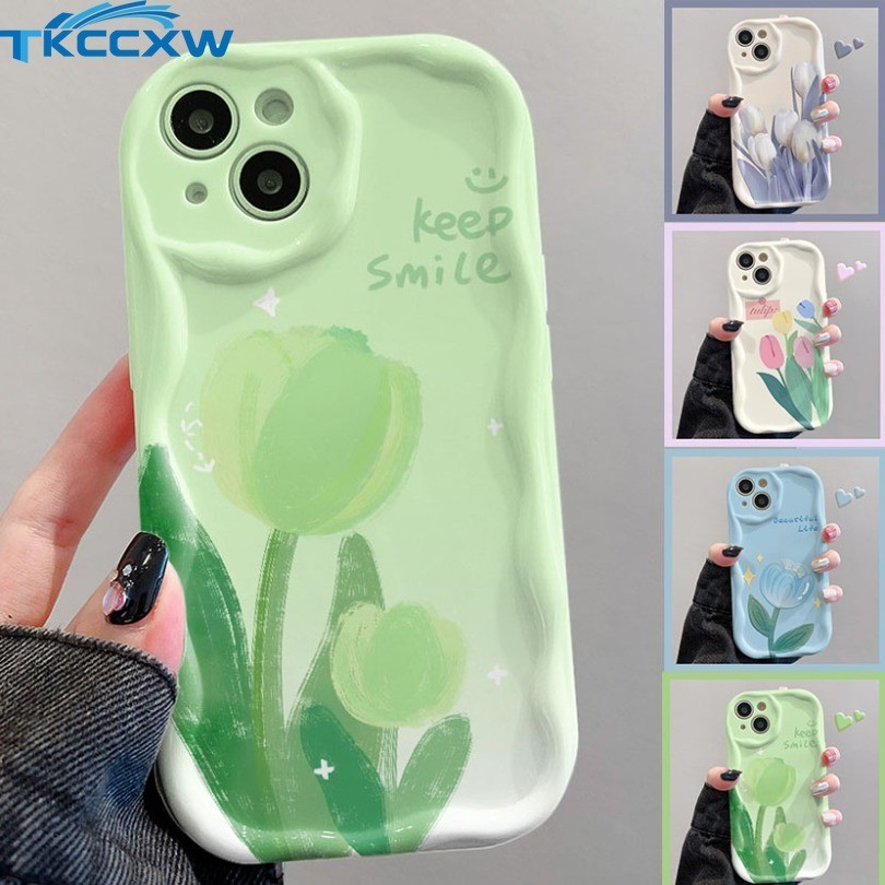 Dành Cho Samsung Galaxy A21S A15 A14 A13 A12 A05S A05 A04E A04 A03 A02S A03S INS Hoa Tươi Hoa Tulip 