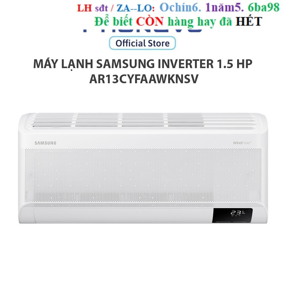 Rẻ Máy lạnh Samsung Inverter 1.5 HP AR13CYFAAWKNSV - Bảo hành 24 tháng