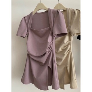 Áo thun nữ mỏng cổ vuông