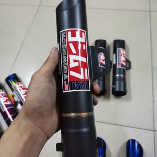 pô xe máy toke kou inox không nỉ (màu đen)