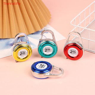 1pc mini móc khóa băng đo 2m thép thước nhỏ thước thép đa năng đo băng thép thước quà tặng hot