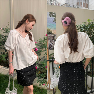Suxi Áo Sơ Mi Tay Ngắn Đa Năng Mùa Hè Mới Hàng Đầu Nữ 240602