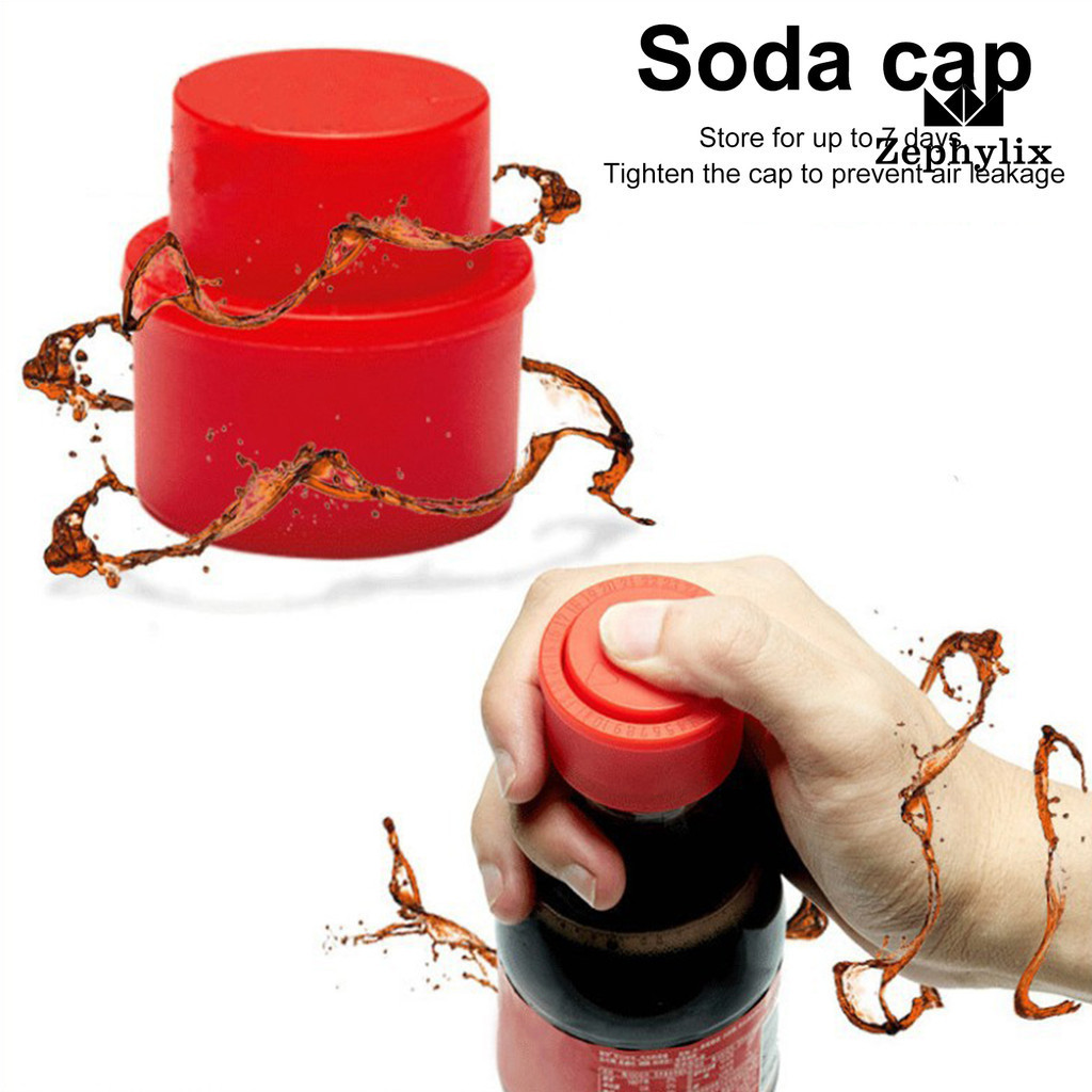 Zephyrix Soda Nắp Chai Loại Báo Chí Hiển Thị Ngày Cola Uống Fizz Keeper Nắp Bơm Tiện Ích Nhà Bếp