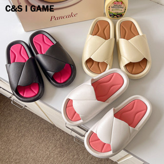 C&S  Dép Lông Đế Dày Phong Cách Mới mùa hè dép quai hậu Cổ điển Phóng khoáng Dễ dàng phối đồ Tự nhiên FYT24513Z3 21Z240522